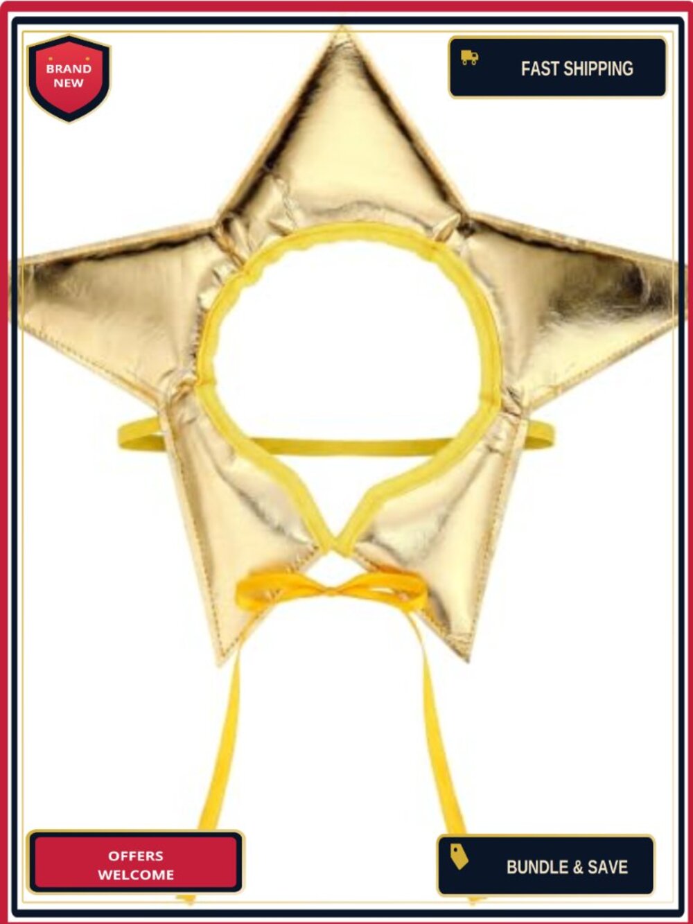 Halloween Star Cosplay Headdress Fabric Foam Costume Hat
